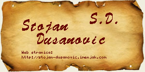 Stojan Dušanović vizit kartica